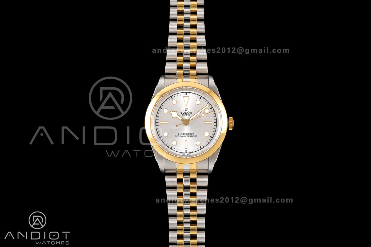 Black Bay One 41 SS/YG HTF 1:1 Best Edition Silver Diamonds Dial on SS/YG Bracelet A26J